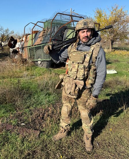 Освобождённый посёлок Шевченко под Красноармейском