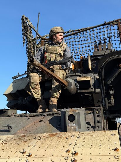 Освобождённый посёлок Шевченко под Красноармейском