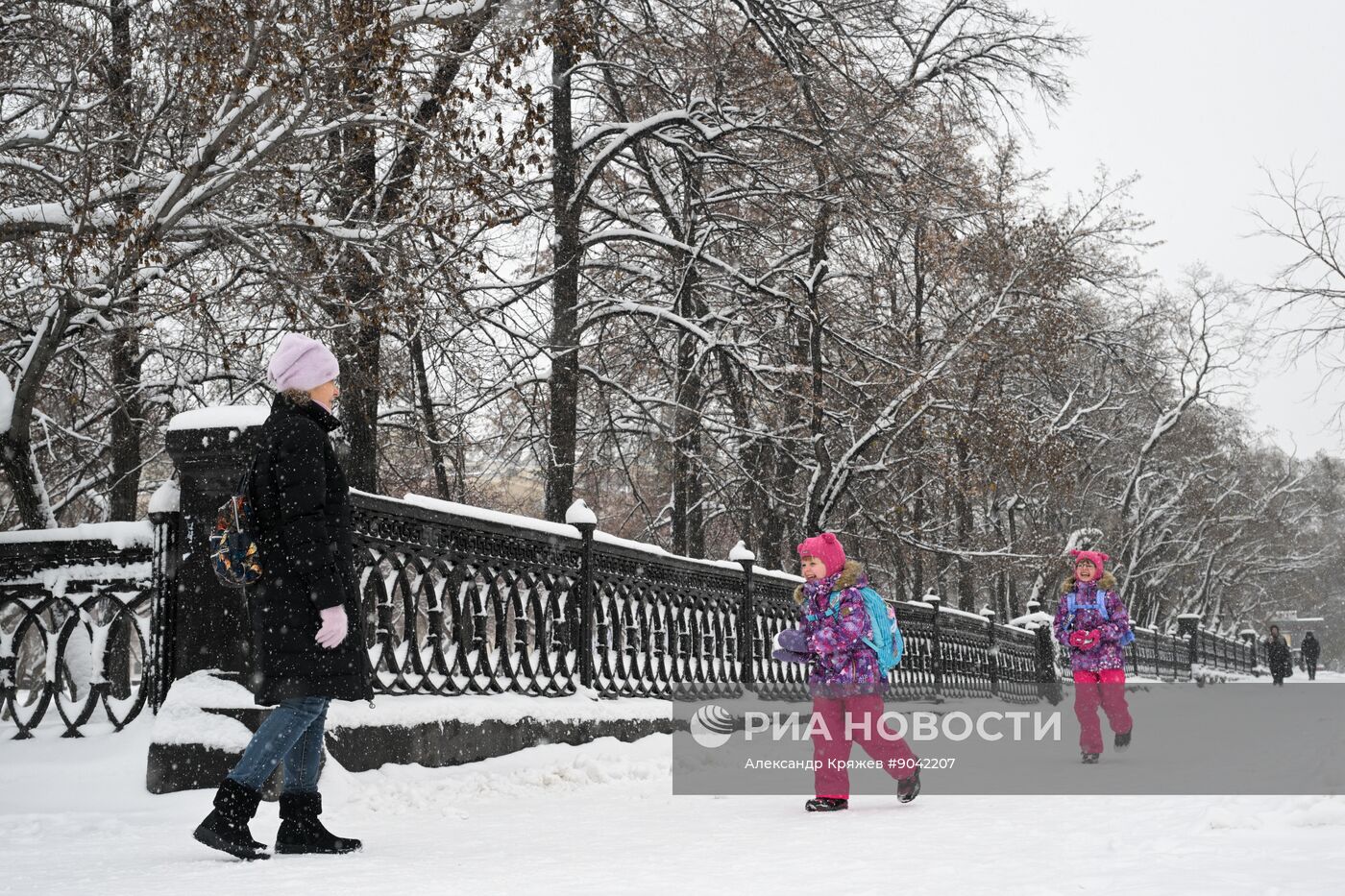 Снегопад в Новосибирске
