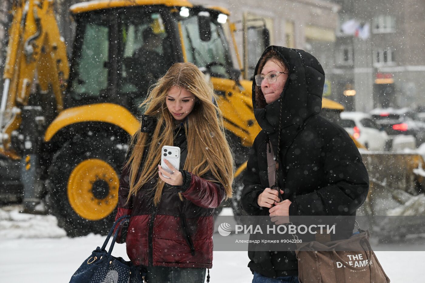 Снегопад в Новосибирске