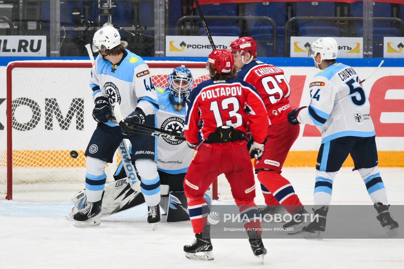 Хоккей. КХЛ. ЦСКА (Москва) - "Сибирь" (Новосибирск)