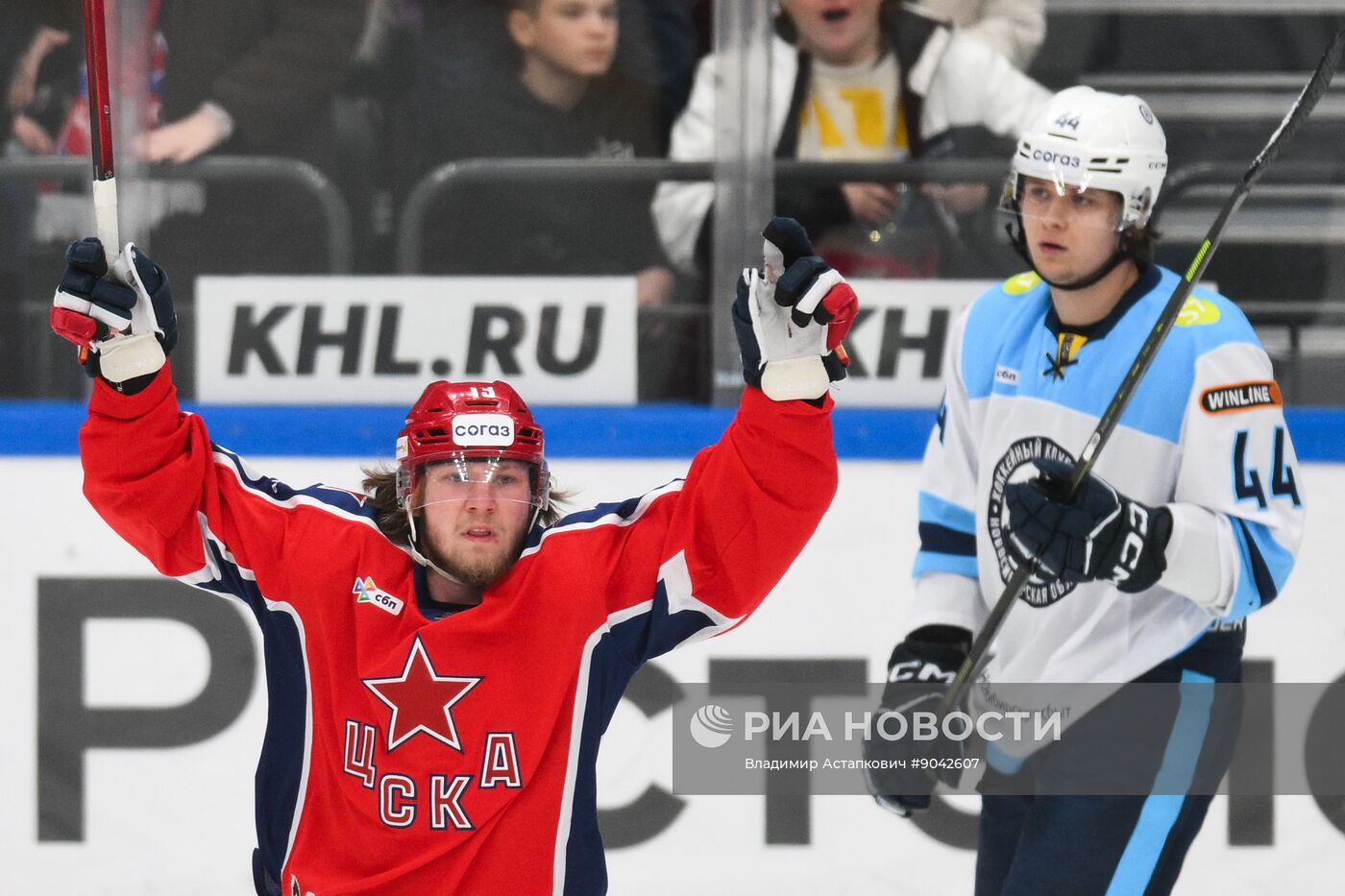 Хоккей. КХЛ. ЦСКА (Москва) - "Сибирь" (Новосибирск)