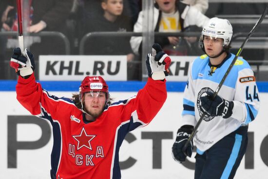 Хоккей. КХЛ. ЦСКА (Москва) - "Сибирь" (Новосибирск)