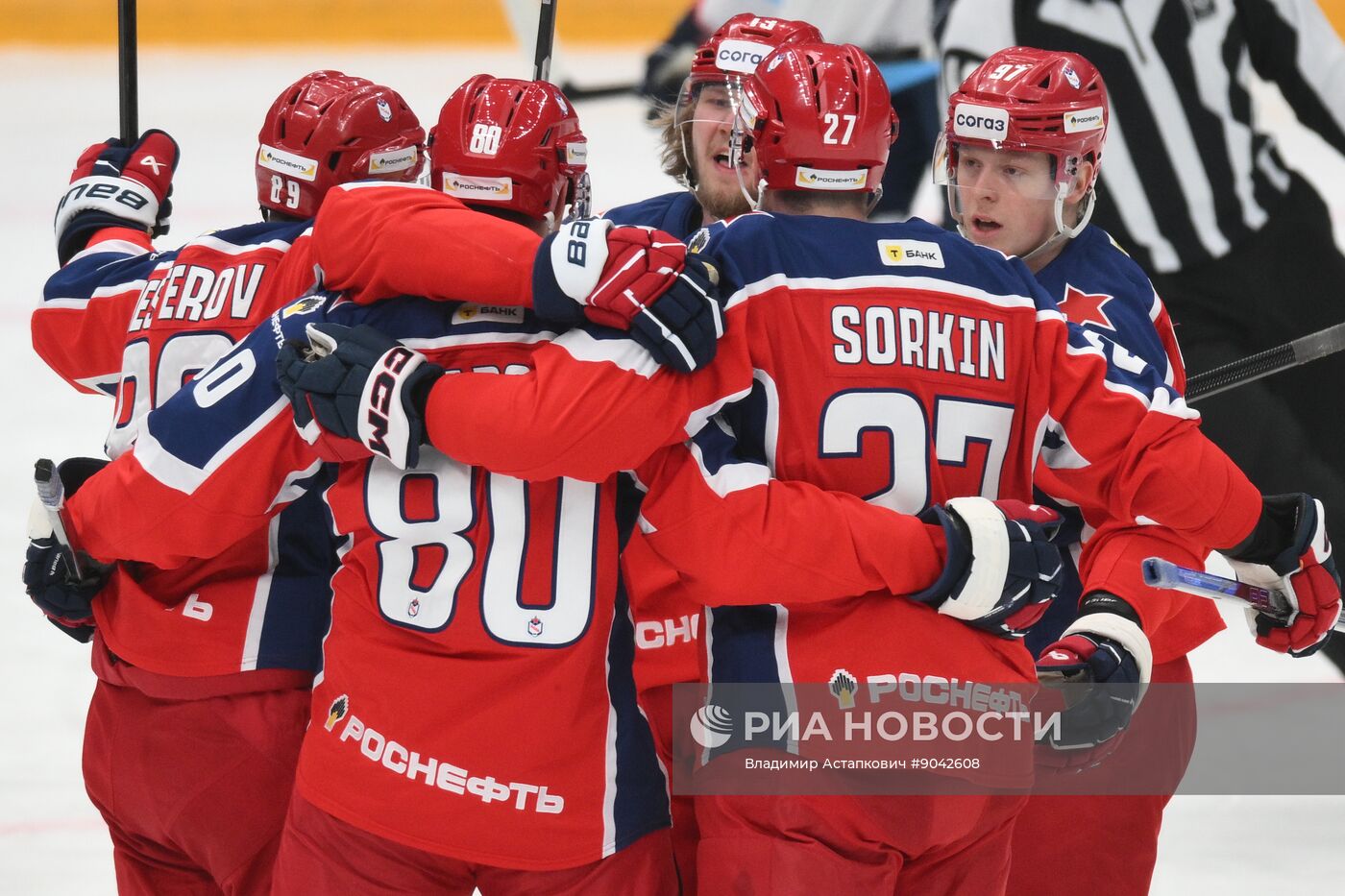Хоккей. КХЛ. ЦСКА (Москва) - "Сибирь" (Новосибирск)