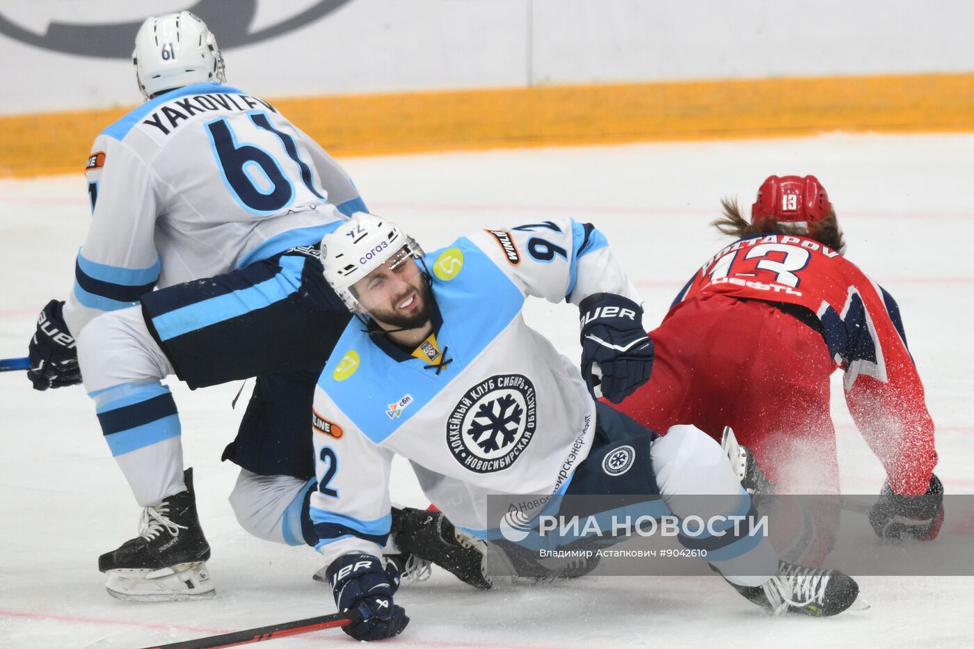 Хоккей. КХЛ. ЦСКА (Москва) - "Сибирь" (Новосибирск)