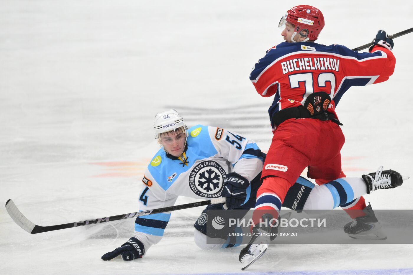 Хоккей. КХЛ. ЦСКА (Москва) - "Сибирь" (Новосибирск)