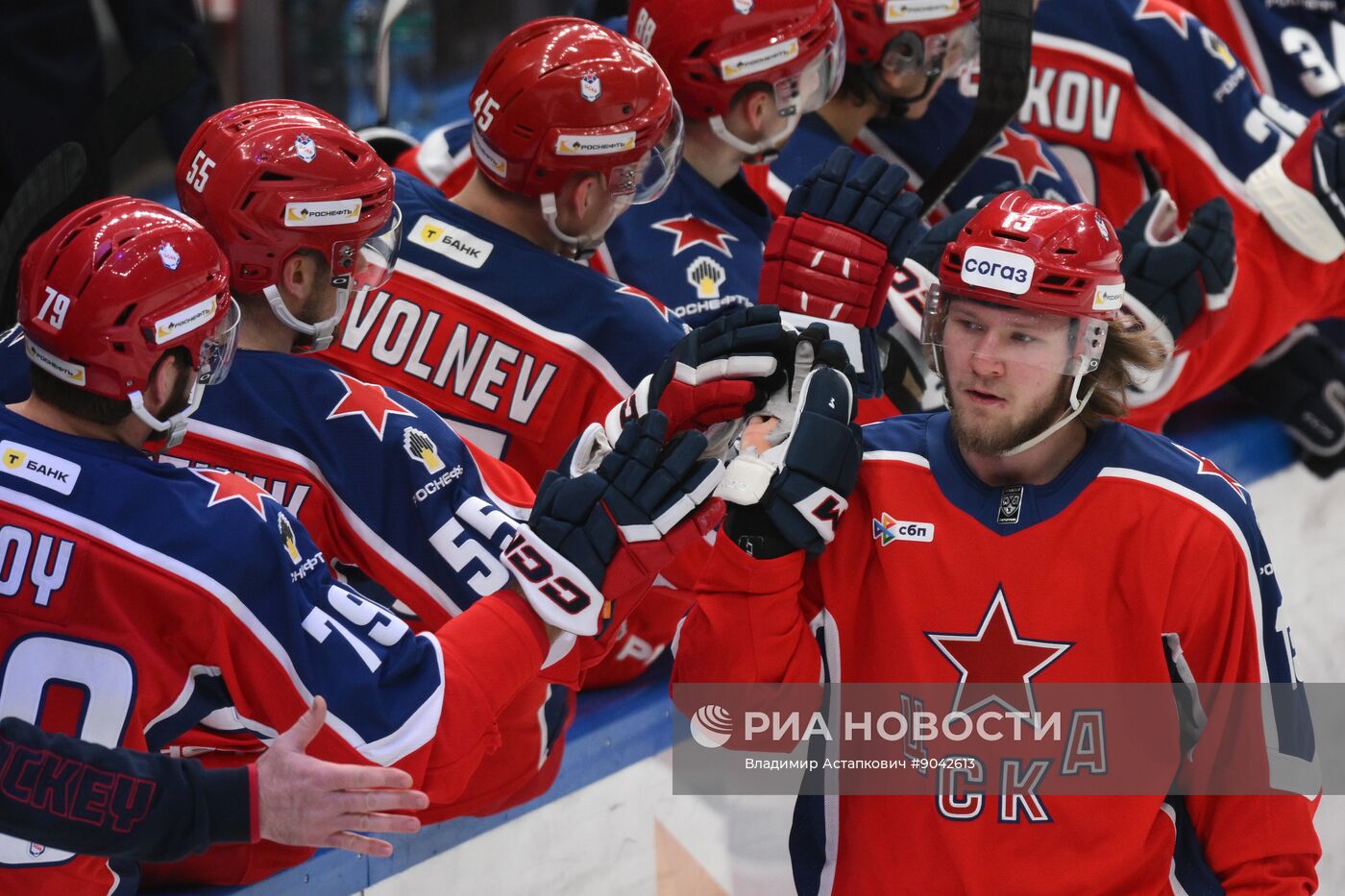 Хоккей. КХЛ. ЦСКА (Москва) - "Сибирь" (Новосибирск)