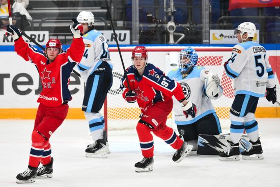Хоккей. КХЛ. ЦСКА (Москва) - "Сибирь" (Новосибирск)