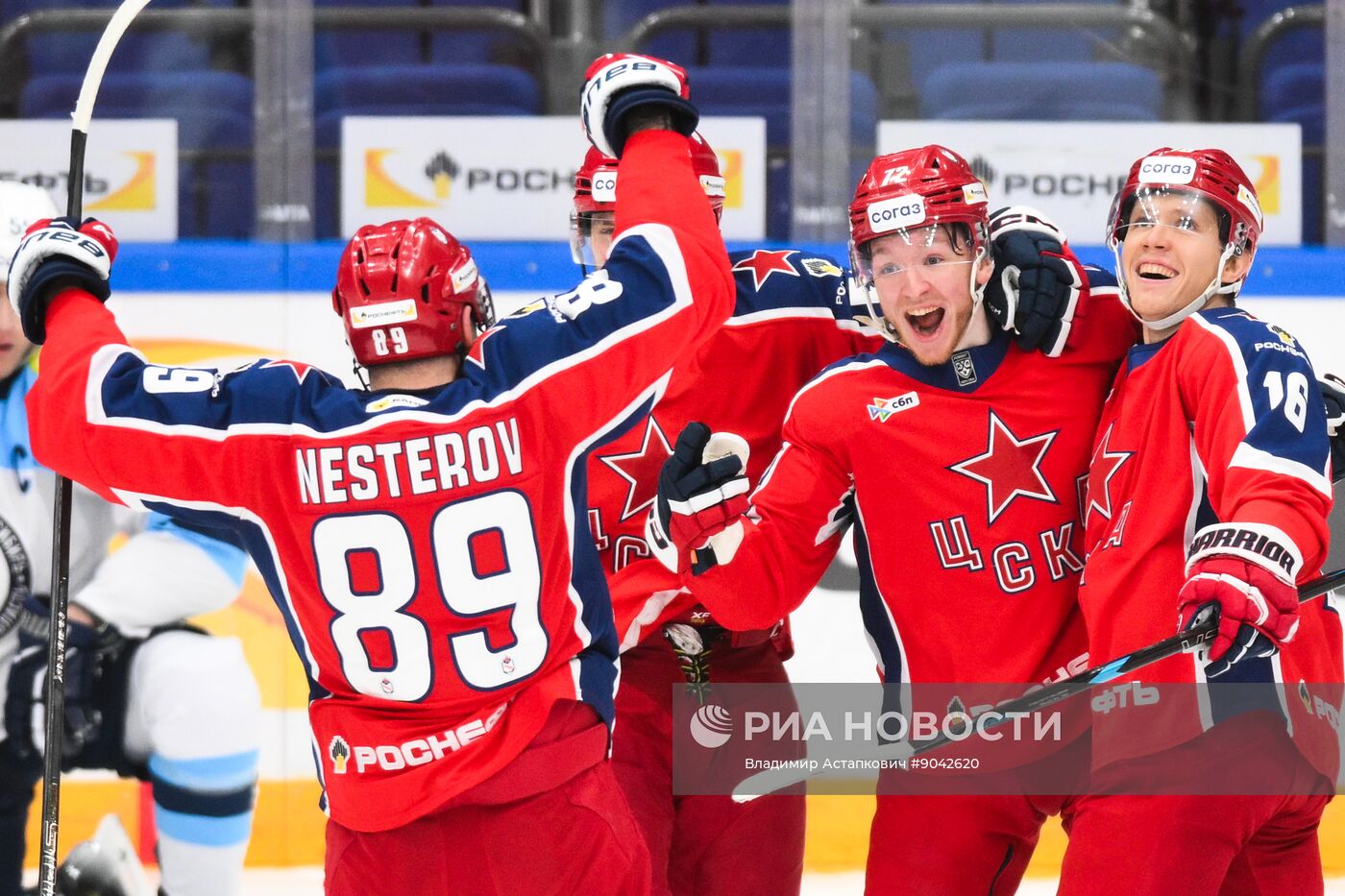 Хоккей. КХЛ. ЦСКА (Москва) - "Сибирь" (Новосибирск)