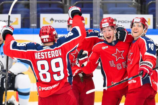 Хоккей. КХЛ. ЦСКА (Москва) - "Сибирь" (Новосибирск)