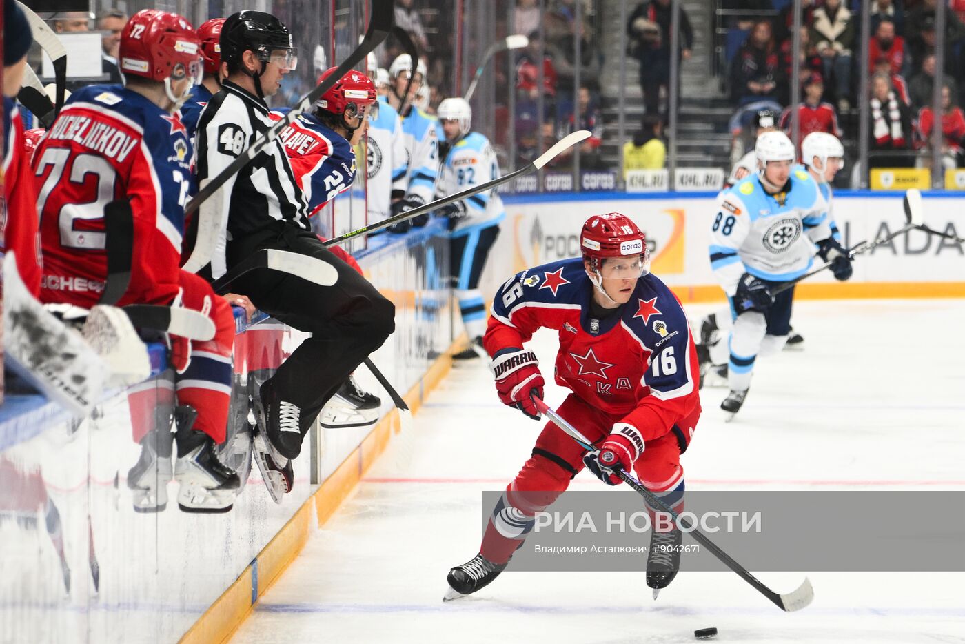 Хоккей. КХЛ. ЦСКА (Москва) - "Сибирь" (Новосибирск)