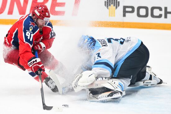 Хоккей. КХЛ. ЦСКА (Москва) - "Сибирь" (Новосибирск)