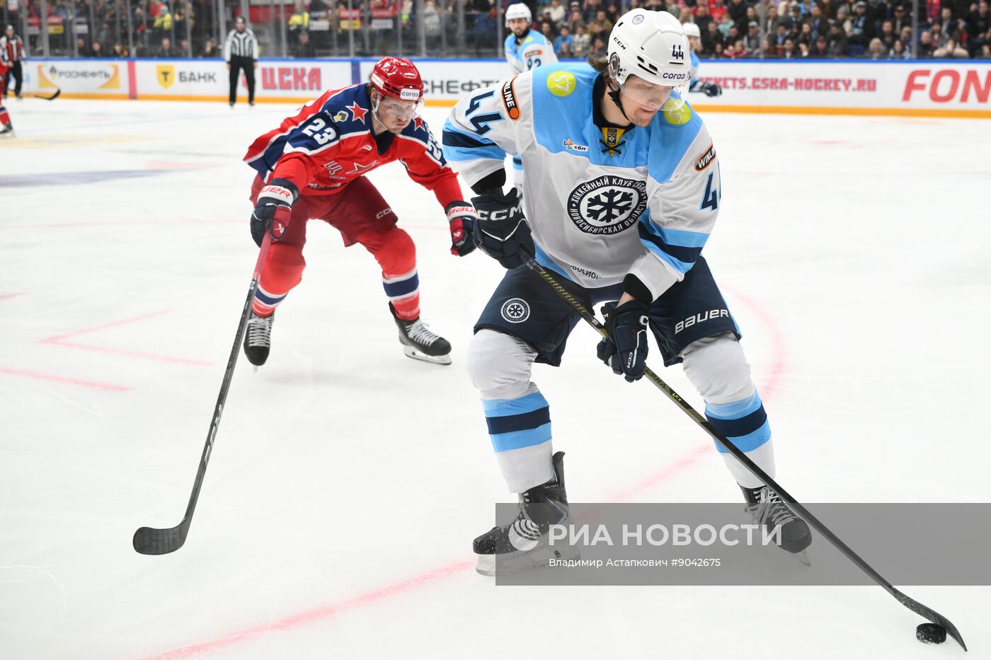 Хоккей. КХЛ. ЦСКА (Москва) - "Сибирь" (Новосибирск)