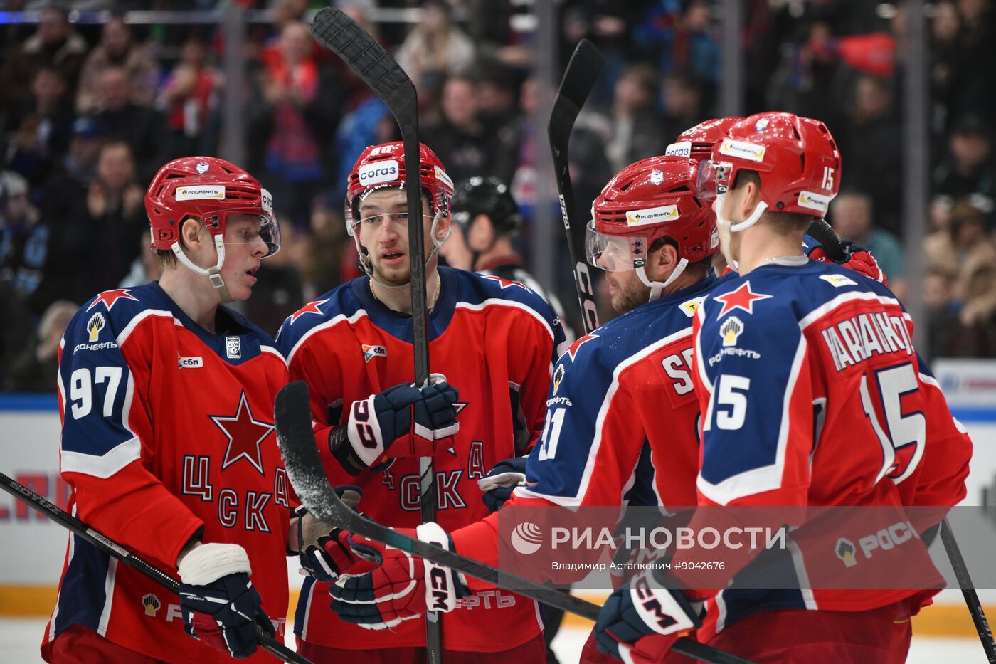 Хоккей. КХЛ. ЦСКА (Москва) - "Сибирь" (Новосибирск)
