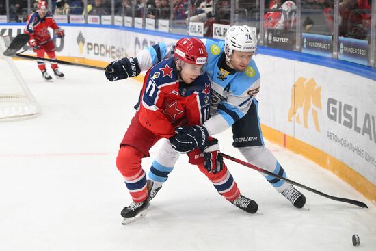 Хоккей. КХЛ. ЦСКА (Москва) - "Сибирь" (Новосибирск)
