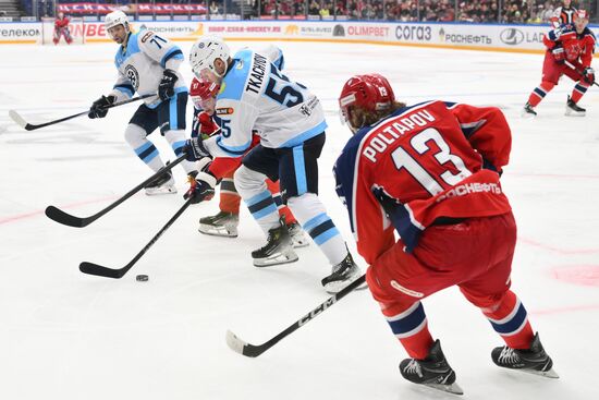 Хоккей. КХЛ. ЦСКА (Москва) - "Сибирь" (Новосибирск)