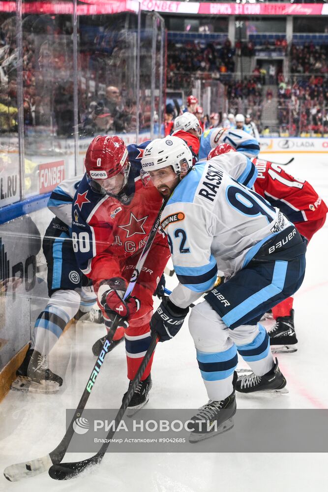 Хоккей. КХЛ. ЦСКА (Москва) - "Сибирь" (Новосибирск)
