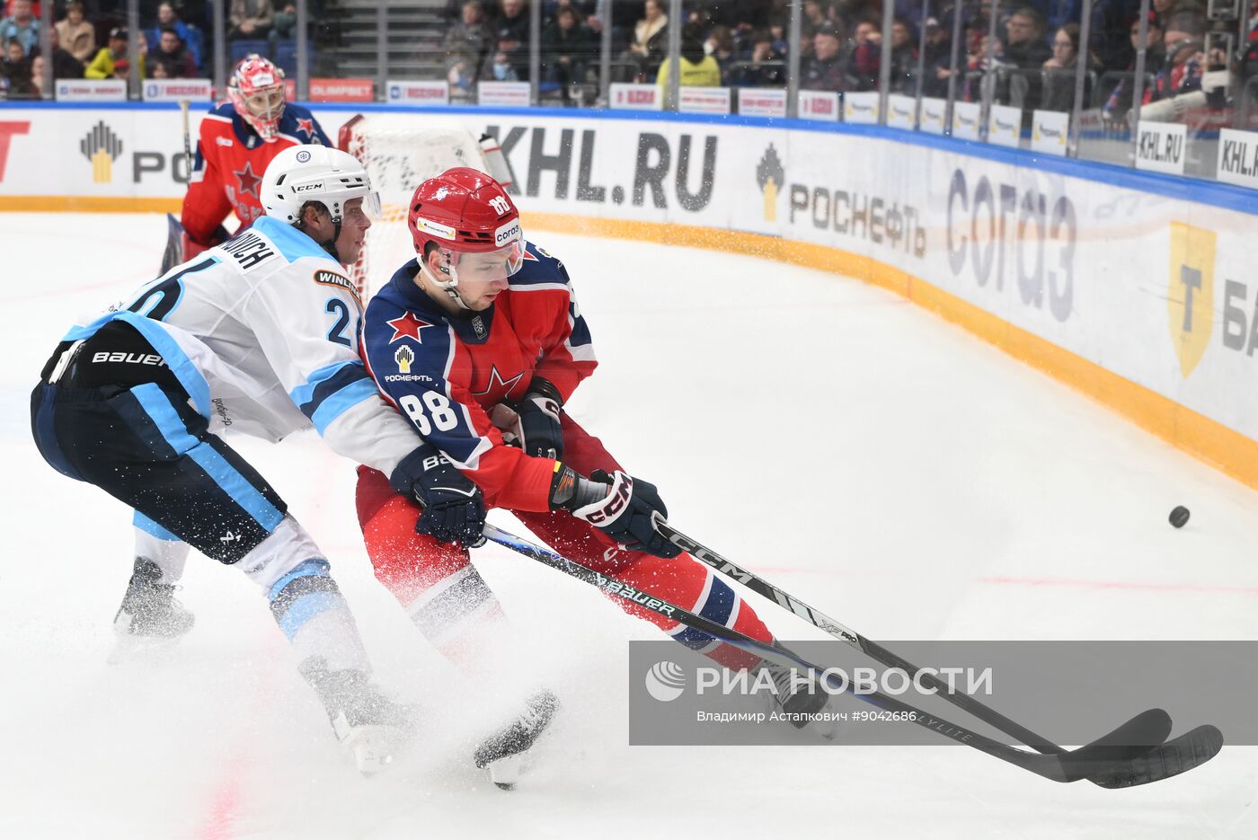 Хоккей. КХЛ. ЦСКА (Москва) - "Сибирь" (Новосибирск)