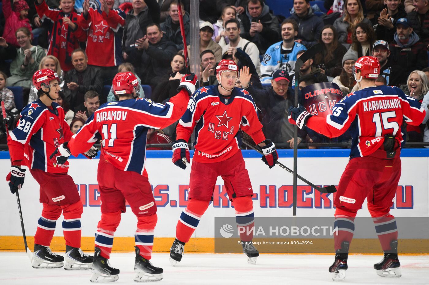Хоккей. КХЛ. ЦСКА (Москва) - "Сибирь" (Новосибирск)