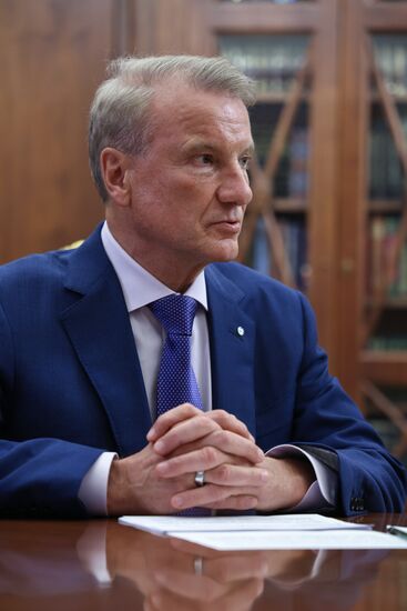 Президент Владимир Путин встретился с главой Сбербанка Германом Грефом