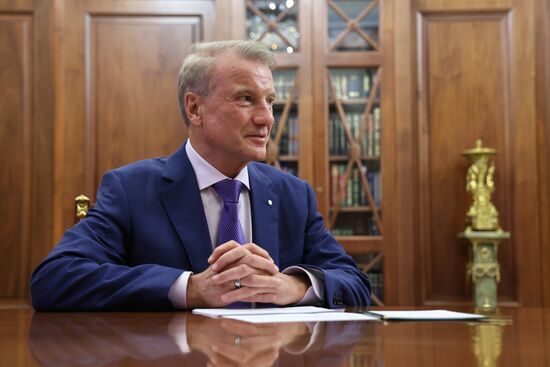 Президент Владимир Путин встретился с главой Сбербанка Германом Грефом