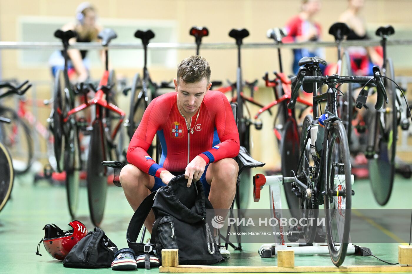 Велогонка на треке в Омске