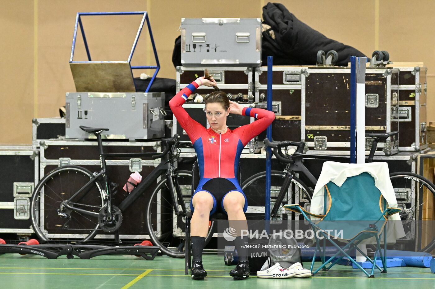 Велогонка на треке в Омске