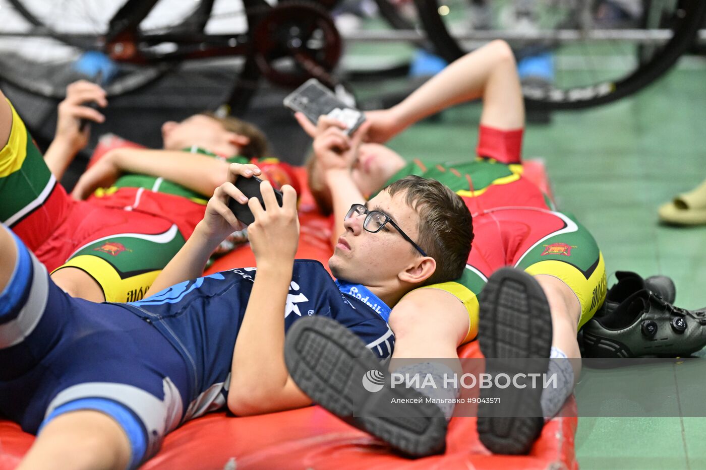 Велогонка на треке в Омске