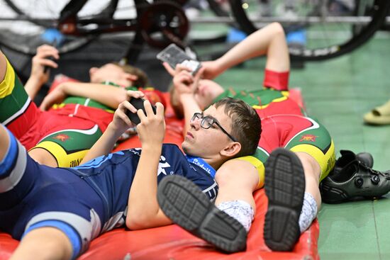 Велогонка на треке в Омске