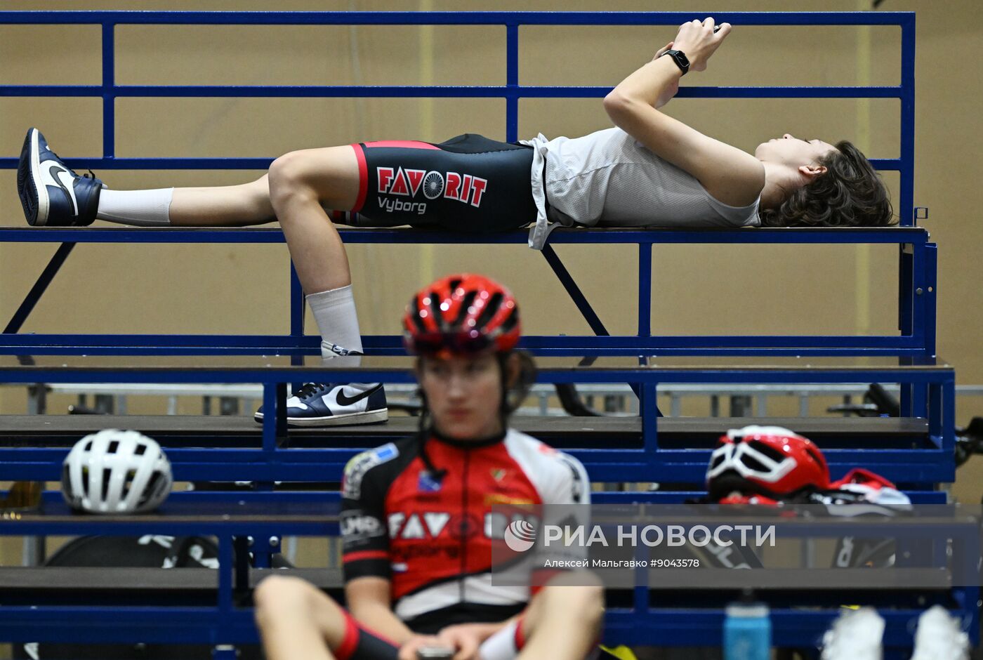 Велогонка на треке в Омске
