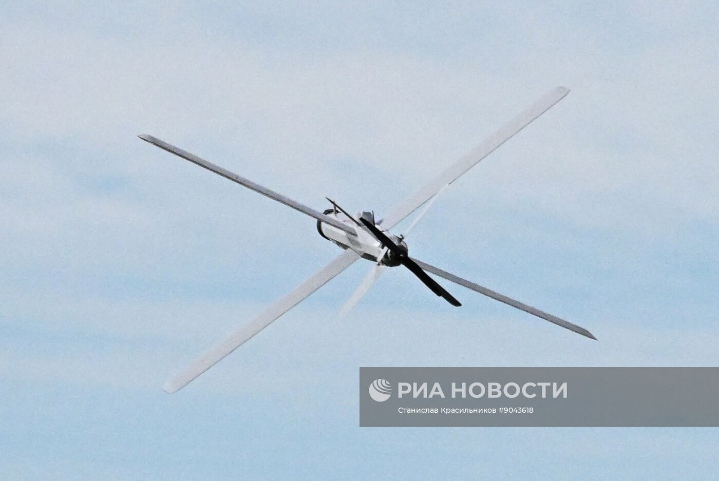 Боевая работа расчета БПЛА "Ланцет" группировки "Центр"