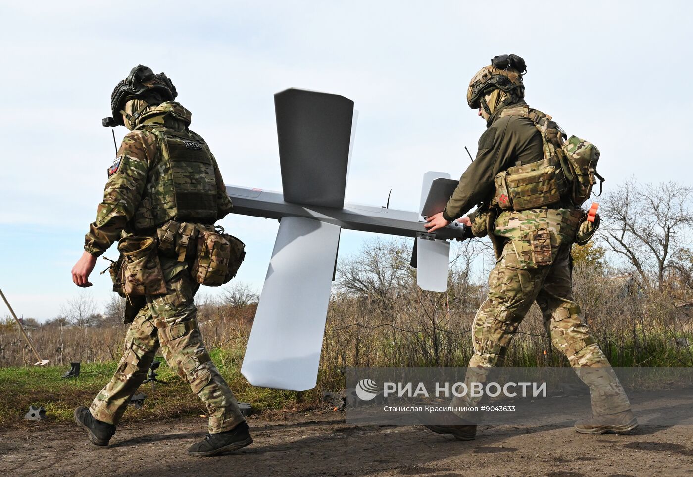 Боевая работа расчета БПЛА "Ланцет" группировки "Центр"