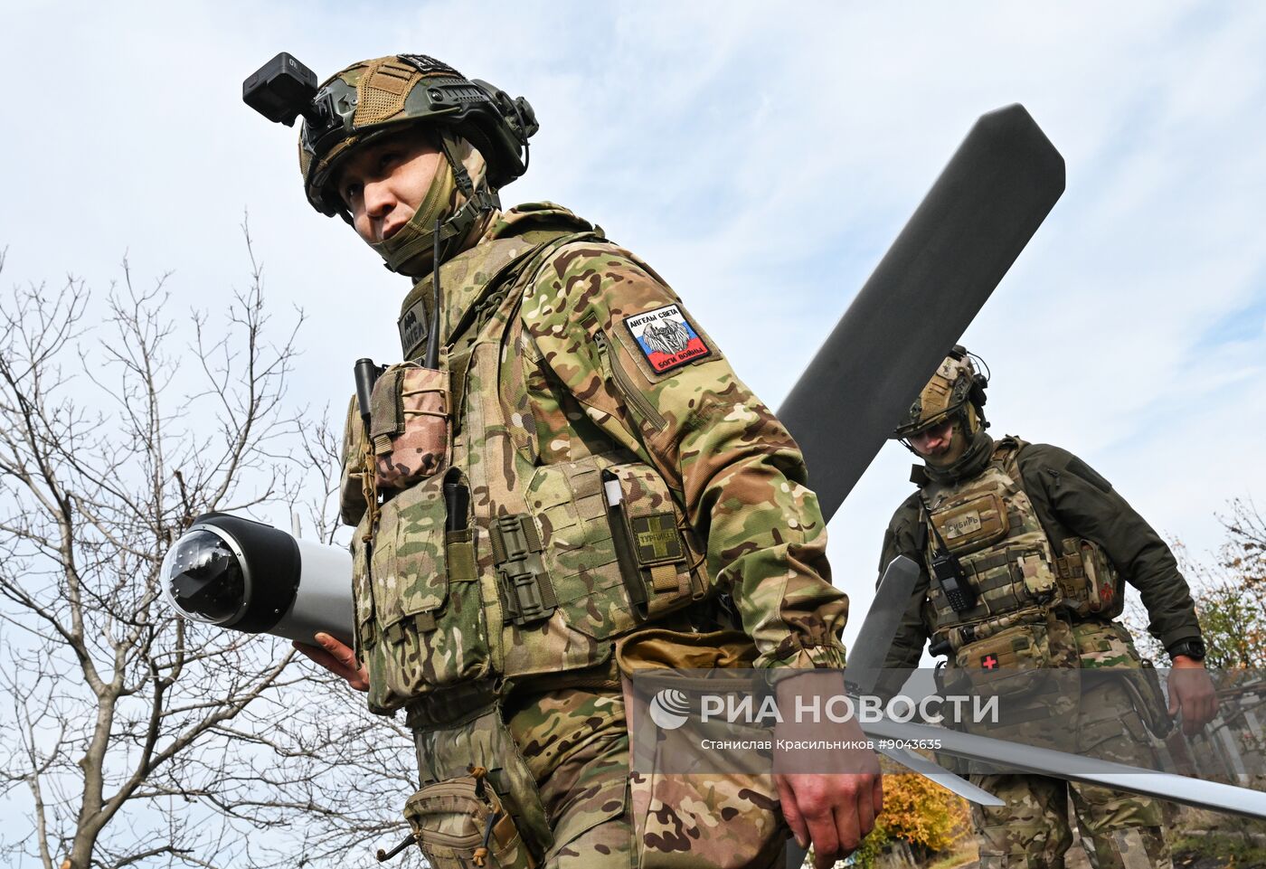 Боевая работа расчета БПЛА "Ланцет" группировки "Центр"