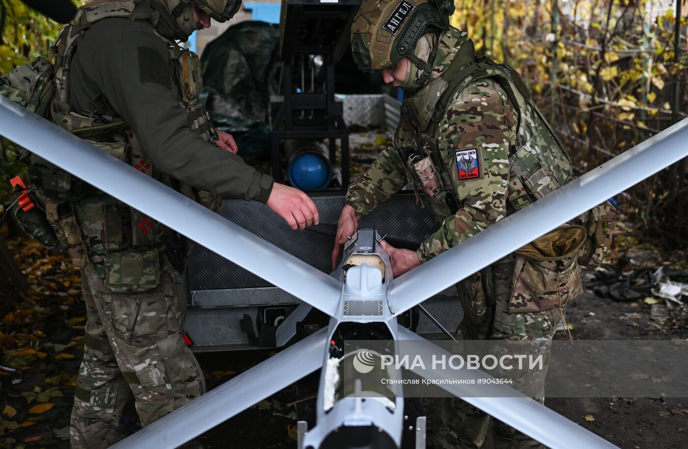 Боевая работа расчета БПЛА "Ланцет" группировки "Центр"