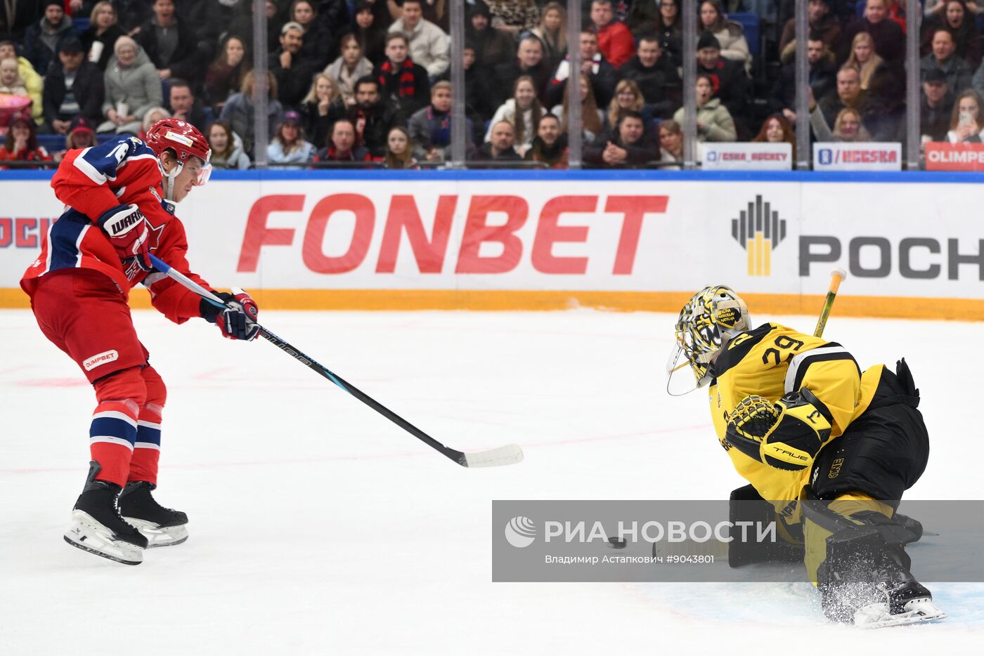 Хоккей. КХЛ. ЦСКА (Москва) - "Северсталь" (Череповец)