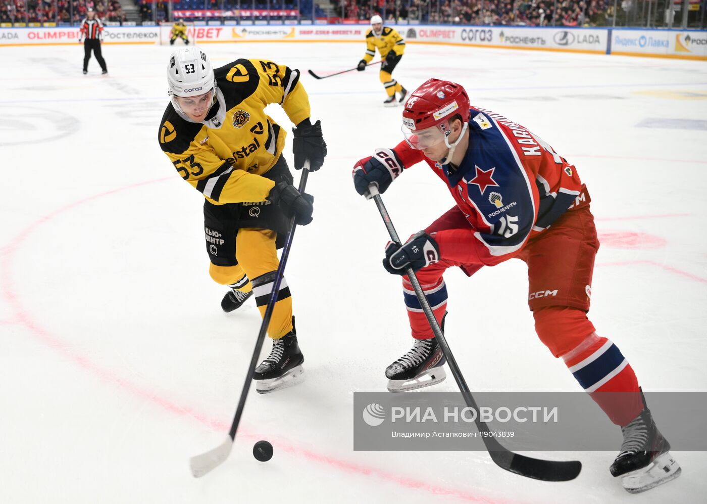 Хоккей. КХЛ. ЦСКА (Москва) - "Северсталь" (Череповец)