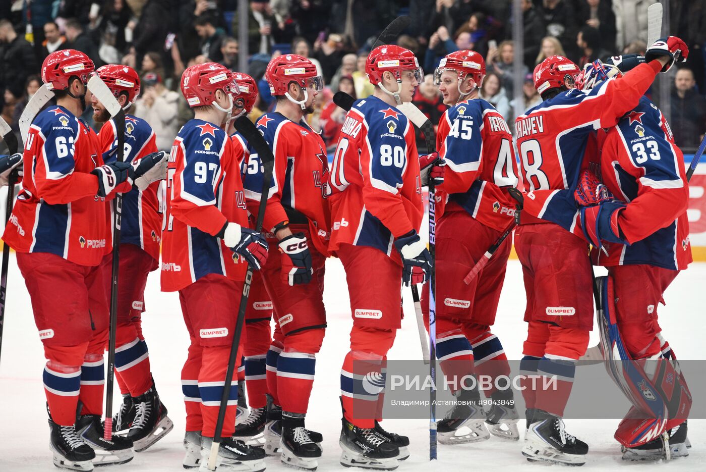 Хоккей. КХЛ. ЦСКА (Москва) - "Северсталь" (Череповец)