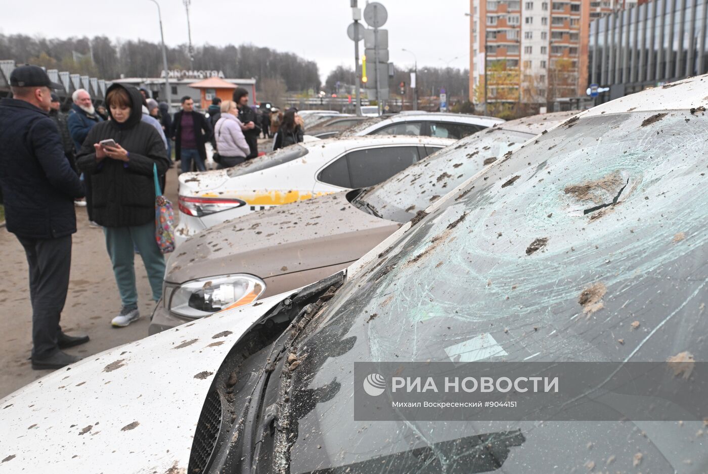 Обрушение конструкции горнолыжного комплекса "Снежком" в Красногорске