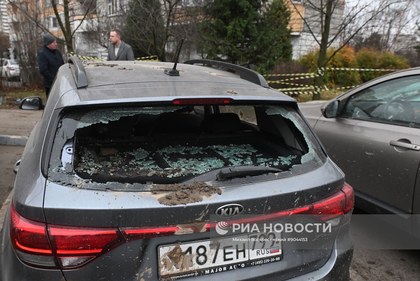 Обрушение конструкции горнолыжного комплекса "Снежком" в Красногорске