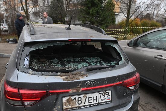 Обрушение конструкции горнолыжного комплекса "Снежком" в Красногорске