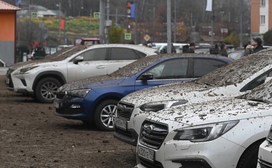 Обрушение конструкции горнолыжного комплекса "Снежком" в Красногорске