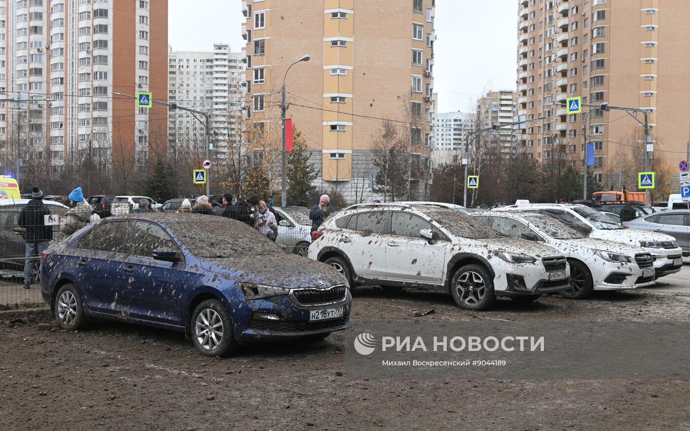 Обрушение конструкции горнолыжного комплекса "Снежком" в Красногорске