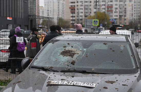 Обрушение конструкции горнолыжного комплекса "Снежком" в Красногорске