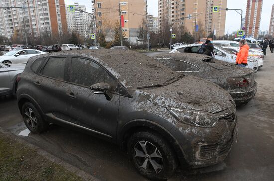 Обрушение конструкции горнолыжного комплекса "Снежком" в Красногорске