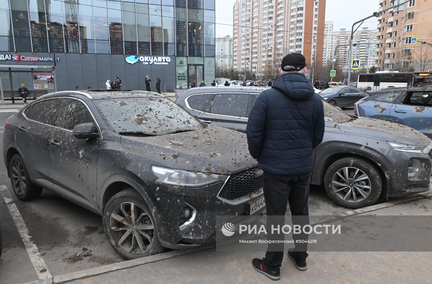 Обрушение конструкции горнолыжного комплекса "Снежком" в Красногорске