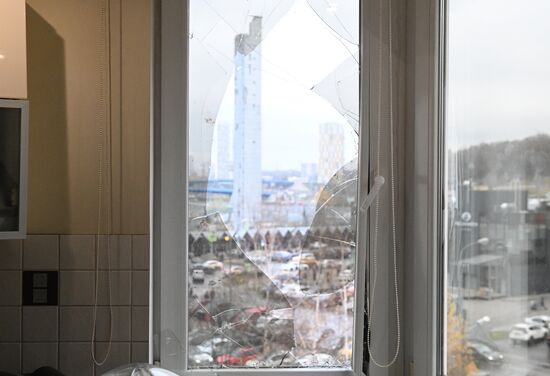 Обрушение конструкции горнолыжного комплекса "Снежком" в Красногорске