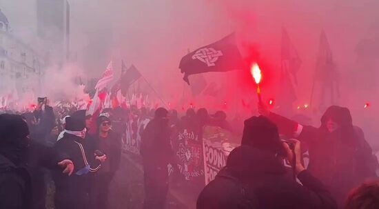 Марш националистов в Варшаве