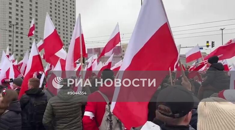 Марш националистов в Варшаве