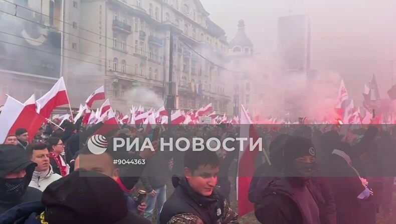 Марш националистов в Варшаве