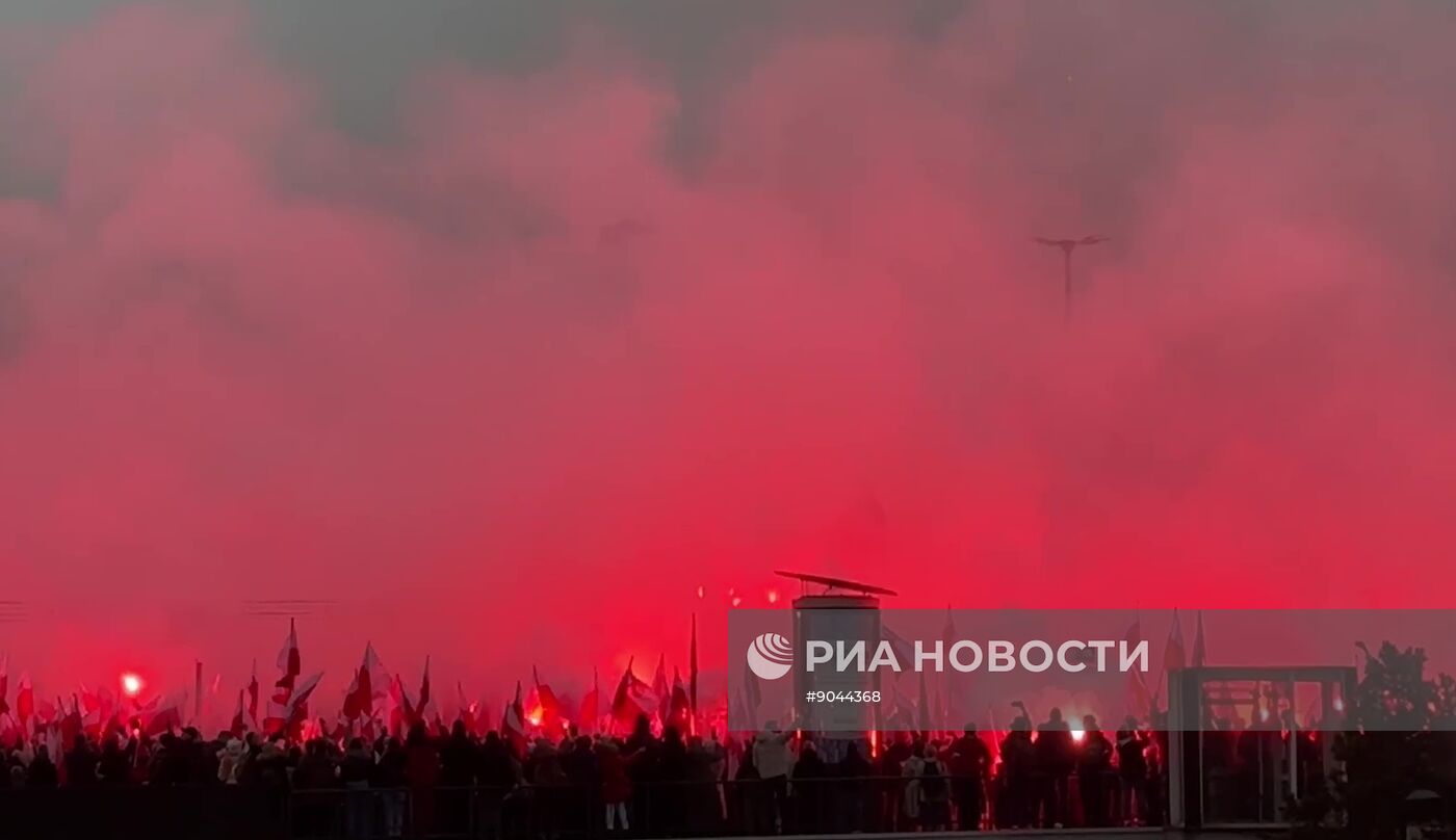 Марш националистов в Варшаве